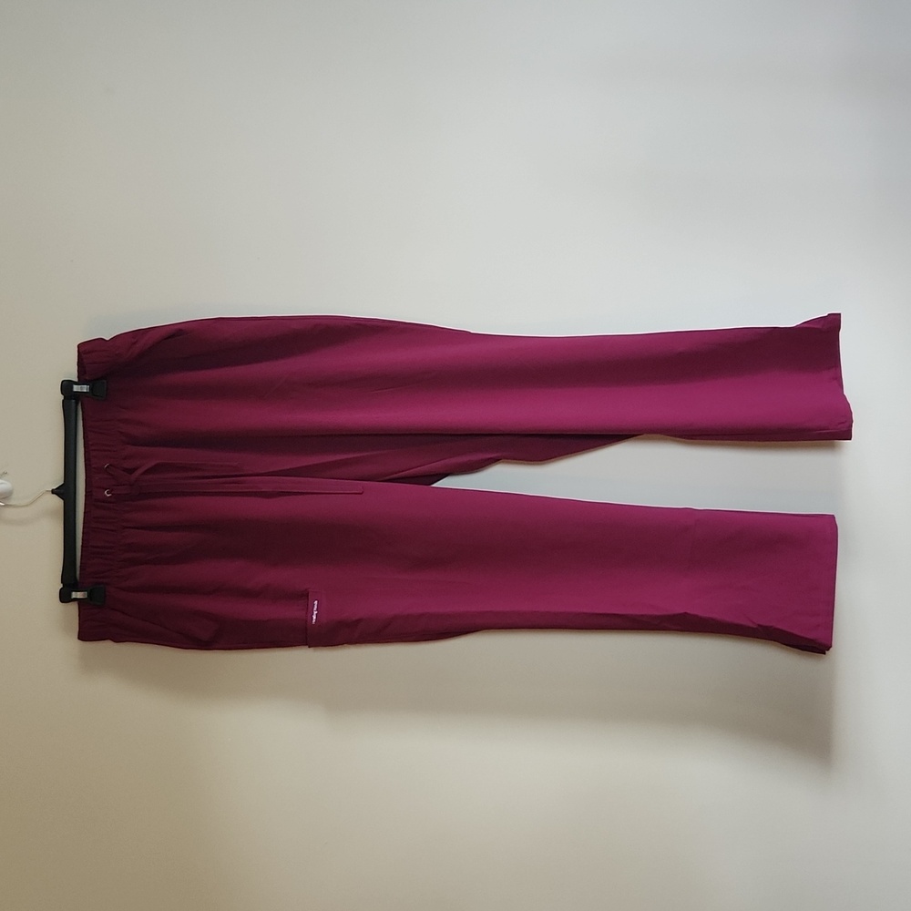 Maroon Healing Hands Scrub Pants